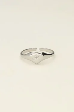 Bague Coeur à Initiale