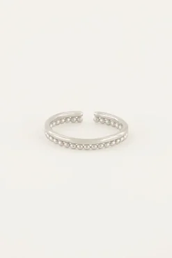 Bague Fine Iconic Avec Billes