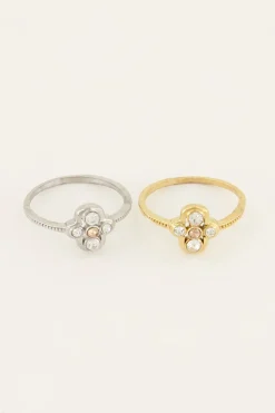 Bague Fleur Ice Cubes