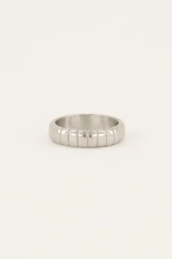 Bague Iconic Avec Nervures