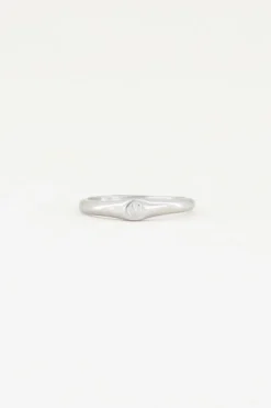 Bague Initiale Argentée