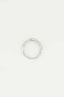 Bague Initiale Argentée