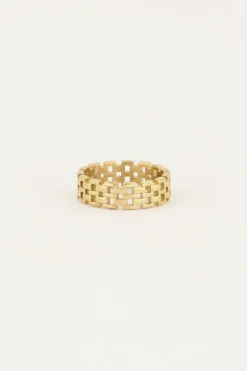 Bague Large Avec Maillons