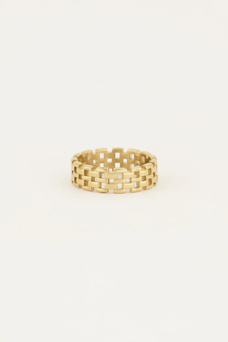 Bague Large Avec Maillons