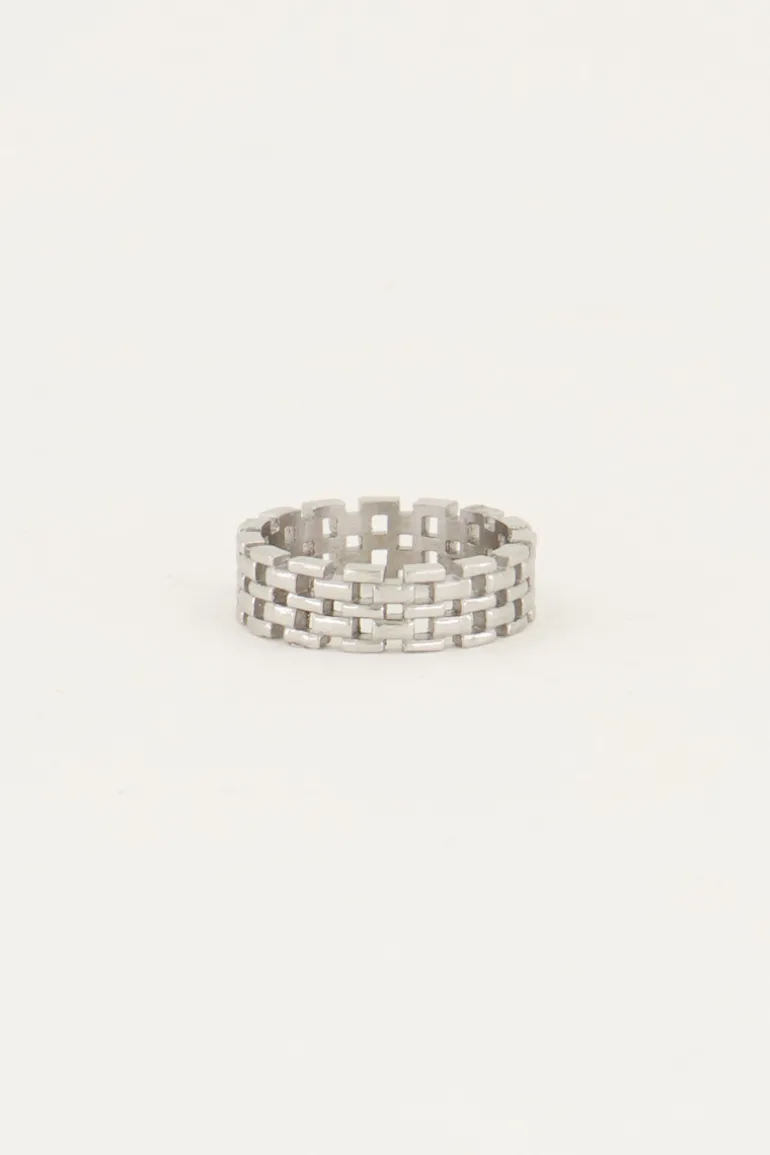 Bague Large Avec Maillons