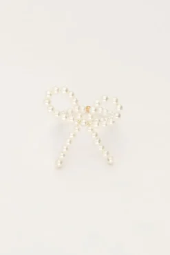 Bague élastique Avec Perles Et Noeud