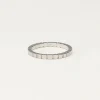 Bague Minimaliste à Carreaux