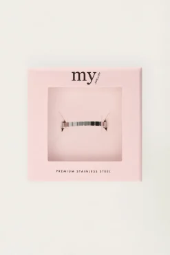 Bague Minimaliste à Carreaux