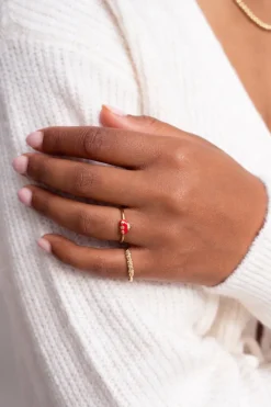 Bague Minimaliste Avec Bulles