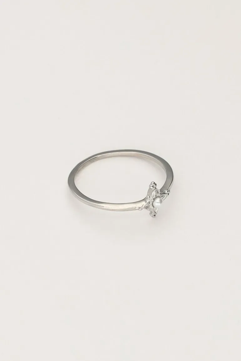Bague Minimaliste Avec Perle
