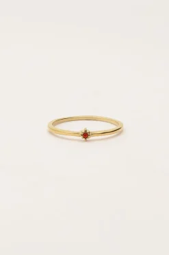 Bague Minimaliste Avec Pierre De Naissance