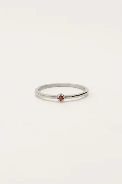 Bague Minimaliste Avec Pierre De Naissance
