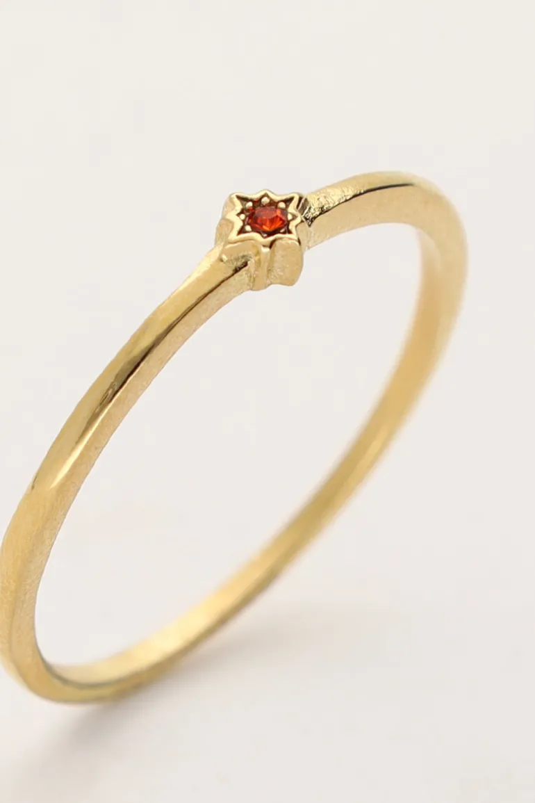 Bague Minimaliste Avec Pierre De Naissance