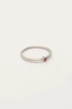 Bague Minimaliste Avec Pierre De Naissance