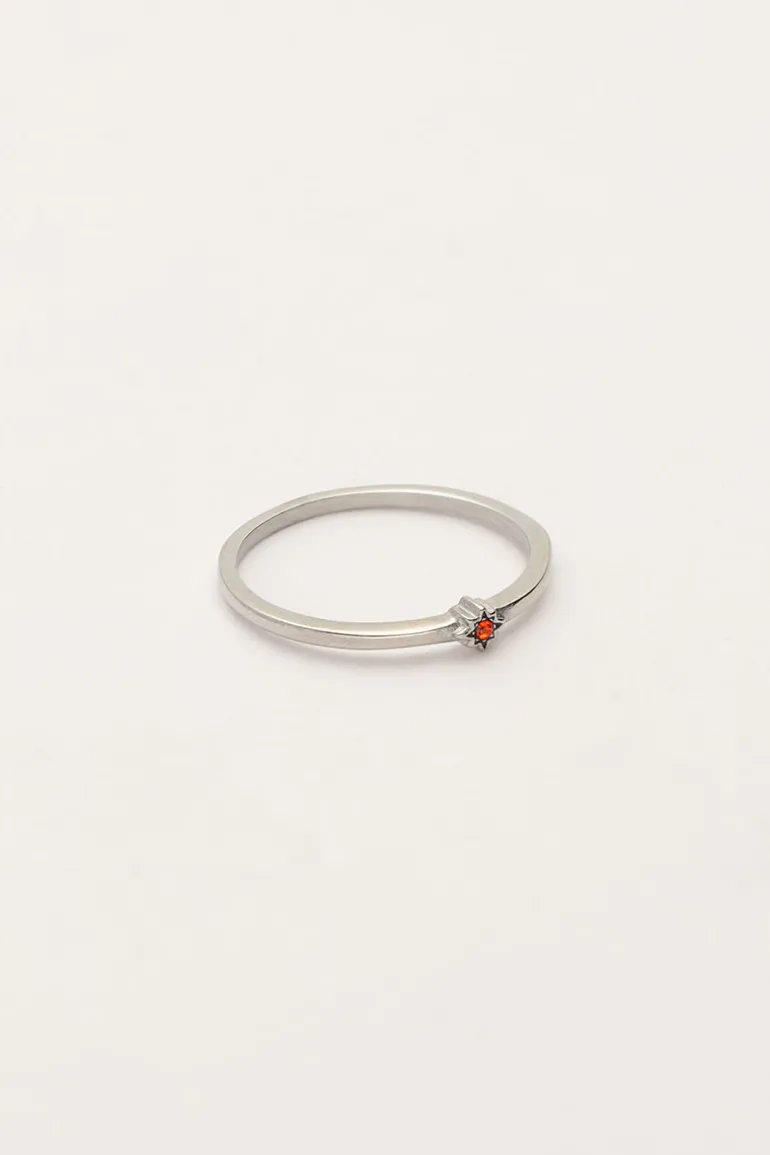 Bague Minimaliste Avec Pierre De Naissance