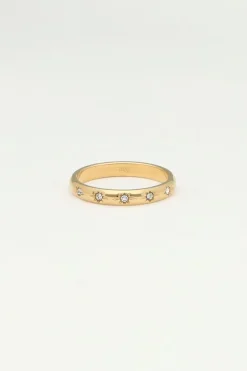 Bague Minimaliste Avec étoiles Transparentes