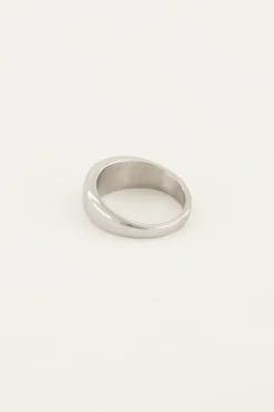 Bague MOOD Avec Pierre Rose Carrée