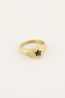 Bague MOOD Avec Pierre étoile Noire