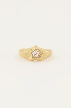 Bague MOOD Avec Pierre étoile Transparente