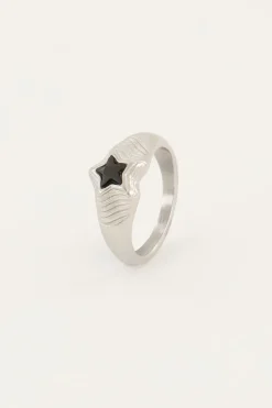 Bague MOOD Avec Pierre étoile Noire