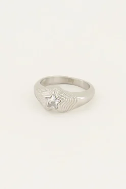 Bague MOOD Avec Pierre étoile Transparente