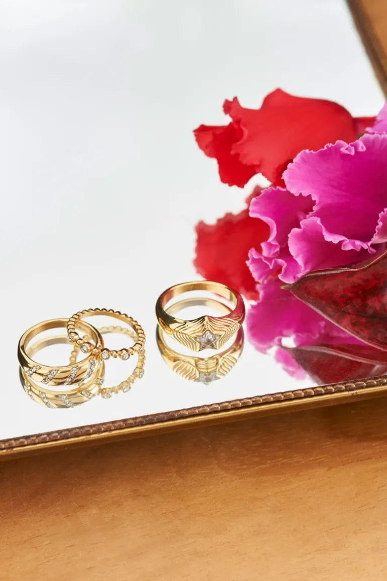 Bague MOOD Avec Pierre étoile Transparente