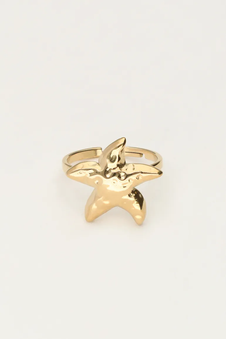 Bague Océan Avec étoile De Mer