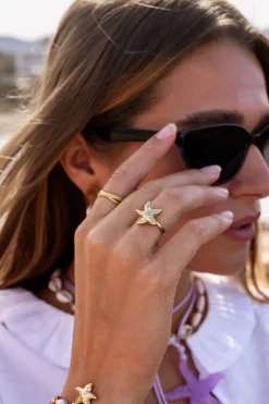 Bague Océan Avec étoile De Mer