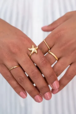 Bague Océan Avec étoile De Mer
