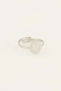 Bague Réglable à Initiale