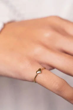 Bague Rose Avec Cœur