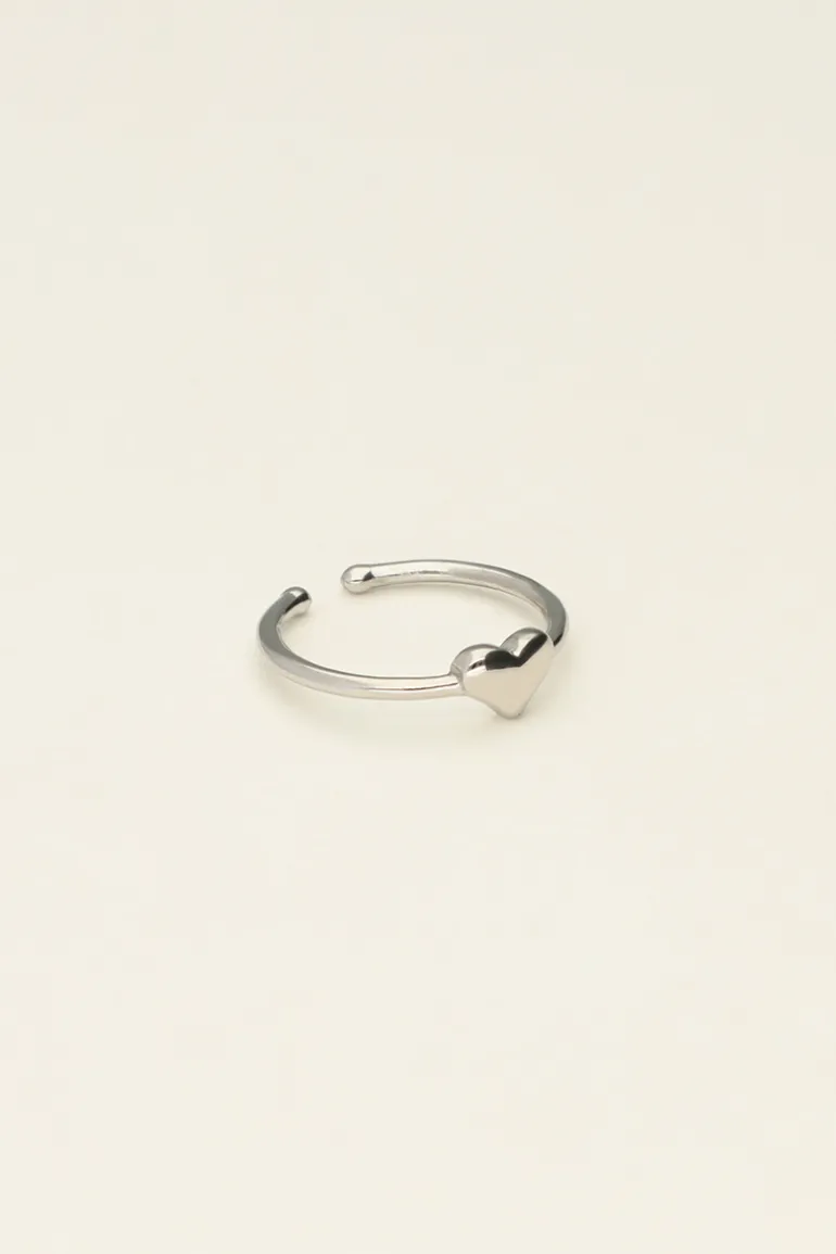 Bague Rose Avec Cœur