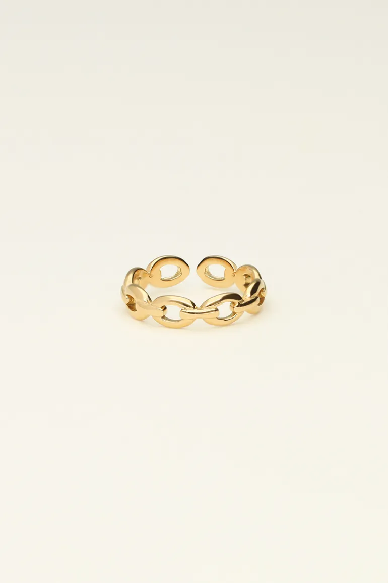 Bague Rose Avec Maillons