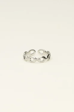 Bague Rose Avec Maillons