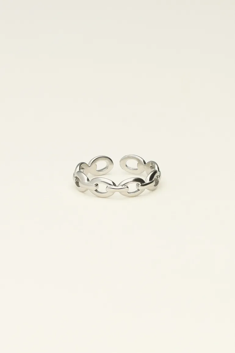 Bague Rose Avec Maillons