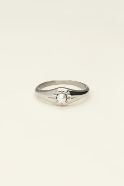 Bague Soleil Et Perles