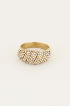 Bague Starmood Avec Pierres Transparentes