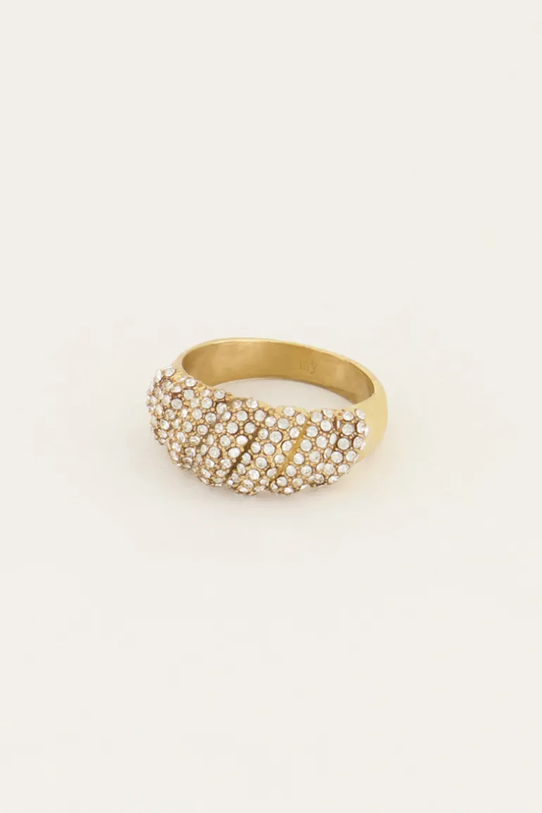 Bague Starmood Avec Pierres Transparentes