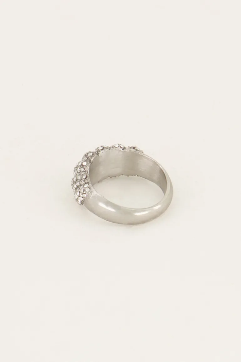 Bague Starmood Avec Pierres Transparentes