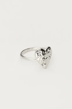Bague Starry Avec Cœur Et Strass