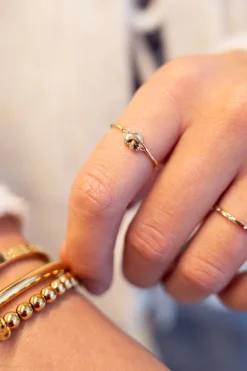 Bague Starry Avec Planète En Forme De Coeur