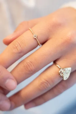 Bague Starry Minimaliste Avec Strass
