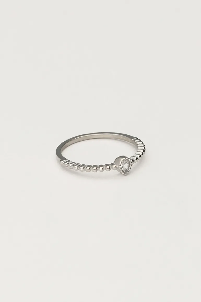 Bague Starry Minimaliste Avec Strass