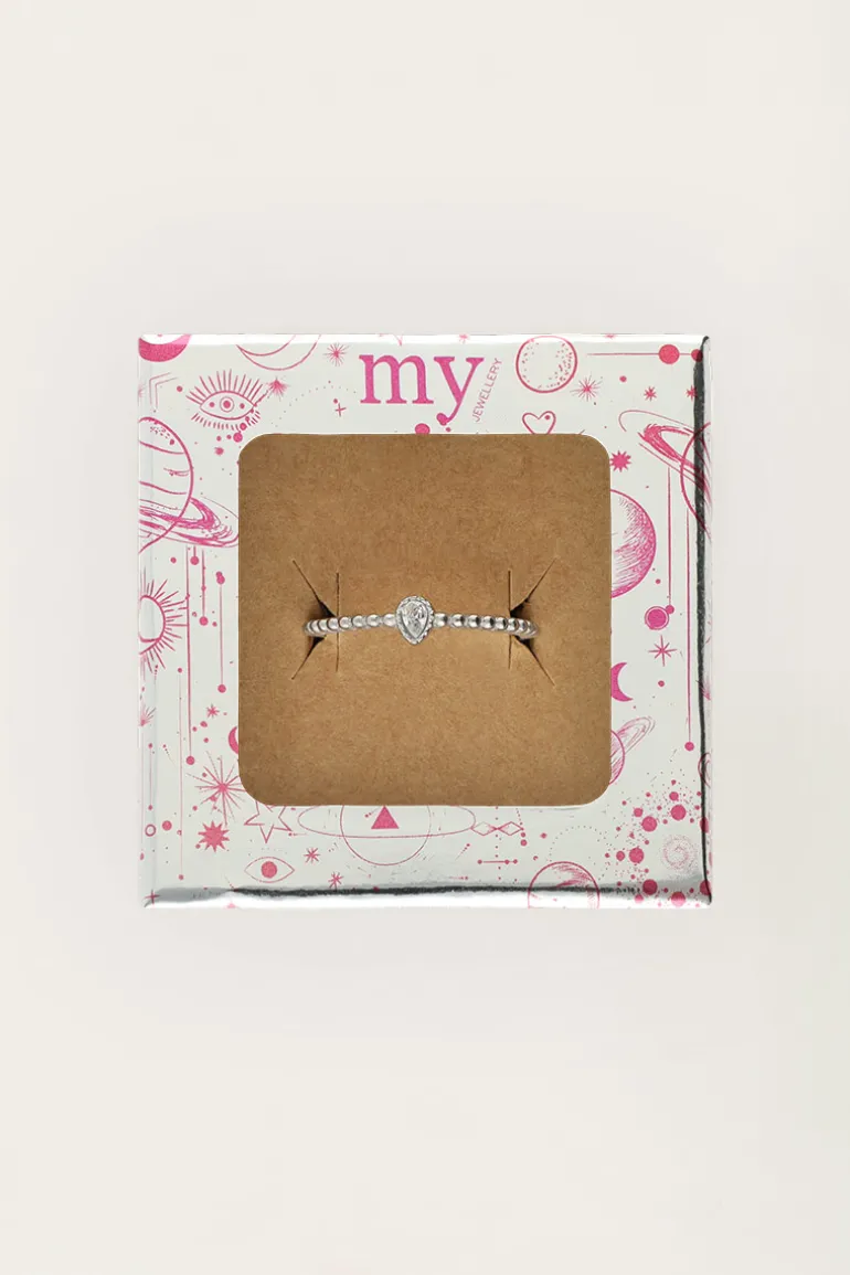 Bague Starry Minimaliste Avec Strass