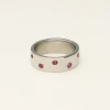 Bague étoiles & Pierres Roses Mystic