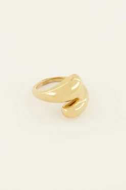 Bague Torsadé Et Bombée