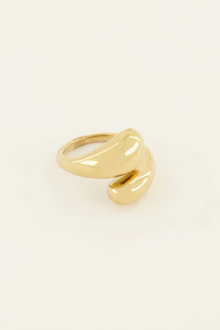 Bague Torsadé Et Bombée