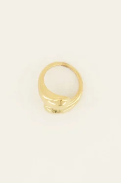 Bague Torsadé Et Bombée