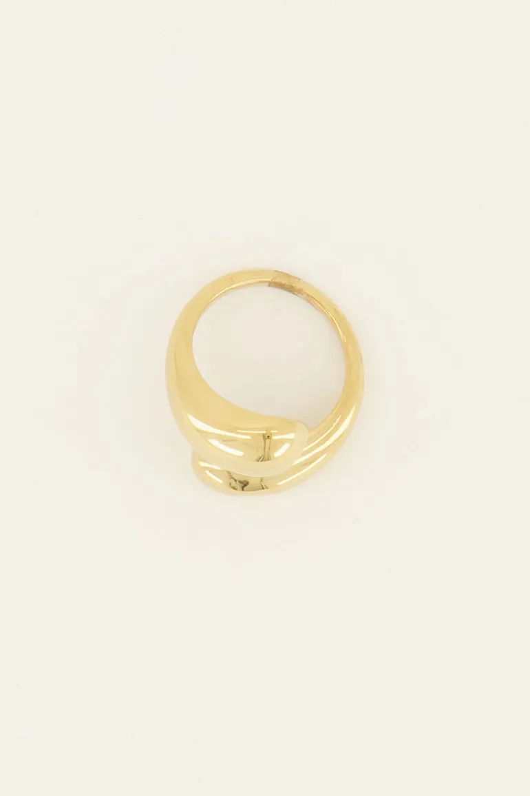 Bague Torsadé Et Bombée