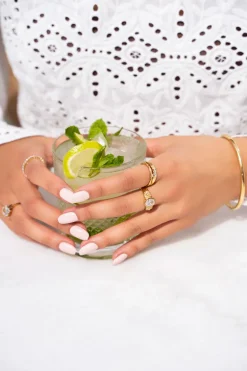 Bague Torsadée Pierre Ice Cubes